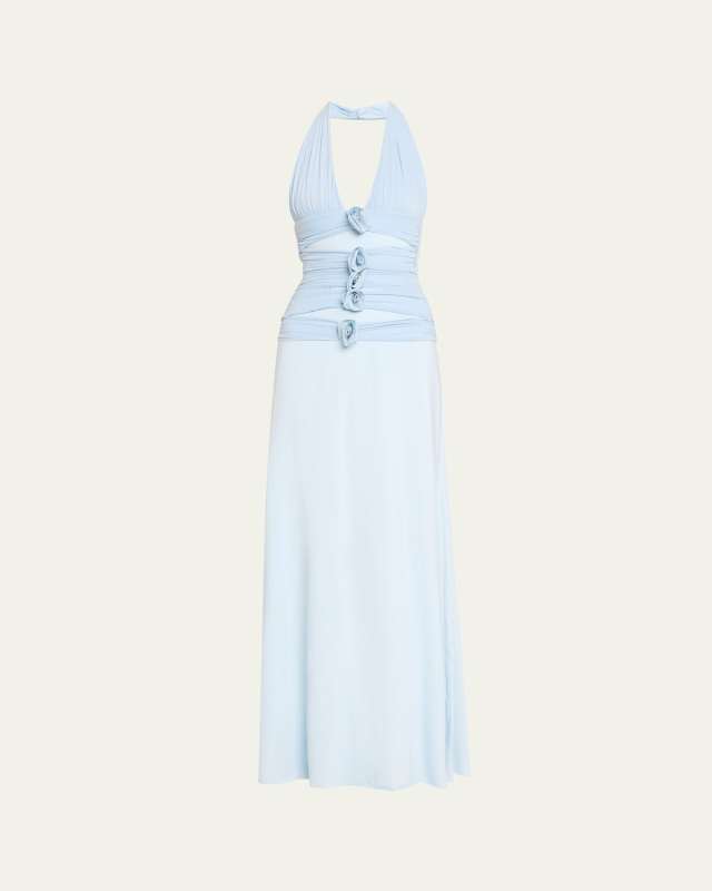 Villadiego Halter Maxi Dress